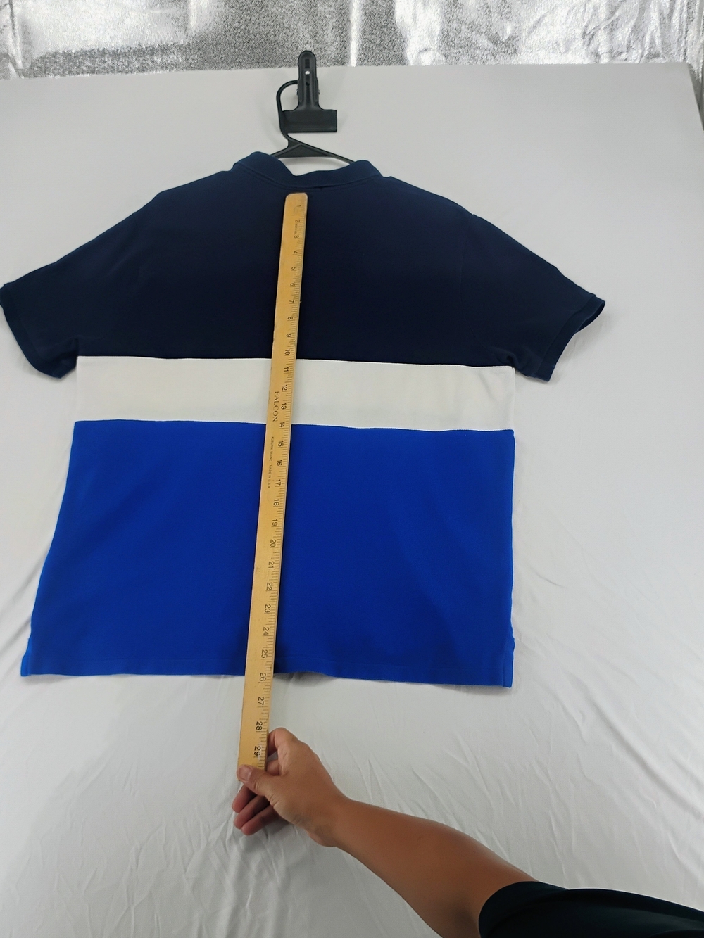 Polo by Ralph Lauren Boys' Navy/White/Royal Blue Colorblock Polo - Picture 5 of 5
